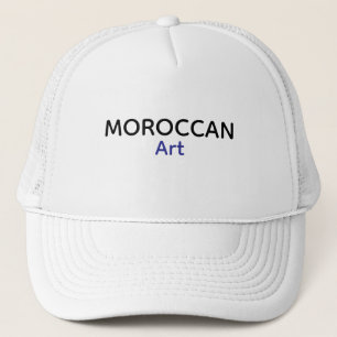 Minimalistische honkbalpet met Marokkaanse kunst Trucker Pet