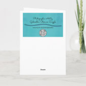 Minimalistische Hummingbird Art Note Kaart (Achterkant)