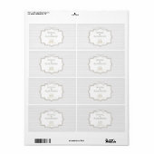 Minimalistische Huwelijksgunstlabels Etiket (Full Sheet)