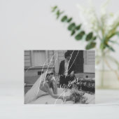 Minimalistische Huwelijkskaart Bedankkaartje Briefkaart (Staand voorkant)