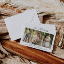 Minimalistische Huwelijkskaart Save The Date Fotok