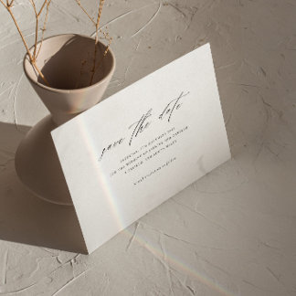 Minimalistische Huwelijkskaart Save The Date Kaart