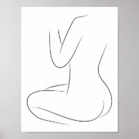Minimalistische illustratie van het kunstvrouwelij