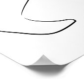 Minimalistische illustratie van het kunstvrouwelij poster (Hoek)