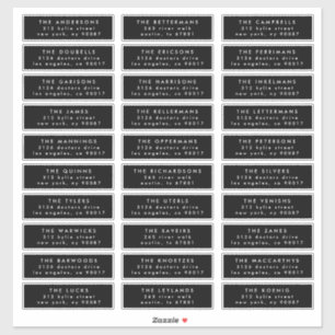 MINIMALISTISCHE individuele bruiloft gastadres Sticker