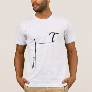 Minimalistische Initialen en Verticale Naam T-shirt