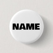 minimalistische initialen naam ronde button 3,2 cm (Voorkant)