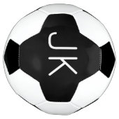  minimalistische initialen naam voetbal (Gedraaid)
