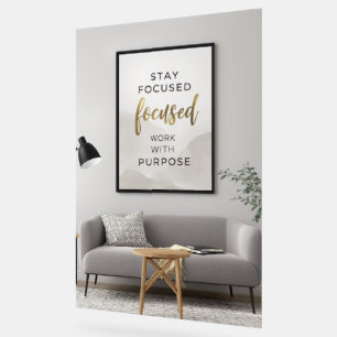 Minimalistische Inspiratieposter   Modern Neutraal Acryl Bord