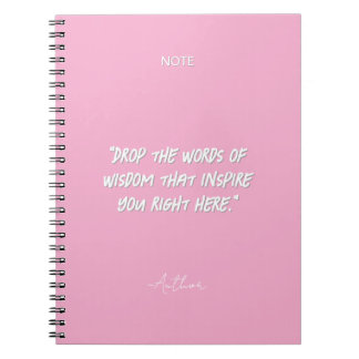 Minimalistische Inspirerende Citaten Notitieboek