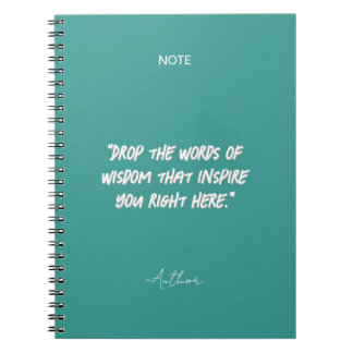 Minimalistische Inspirerende Citaten Notitieboek