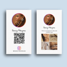 Minimalistische Instagram QR-code fotorooster