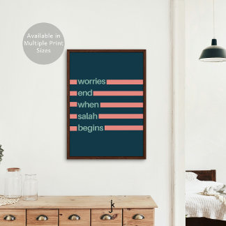 Minimalistische islamitische quote met strepen in poster