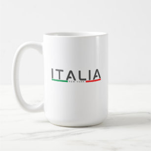 Minimalistische Italiaanse Vlag New York Italiaans Koffiemok