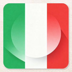 Minimalistische Italiaanse Vlag Onderzetter