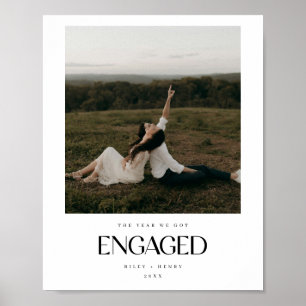 Minimalistische "Jaar waarin we Verliefd werden" K Poster