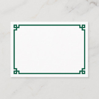 Minimalistische jager groene Griekse sleutelrand b Plaatskaartje