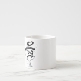 Minimalistische Japandi trouwuitnodiging MAHABAH l Espresso Kop