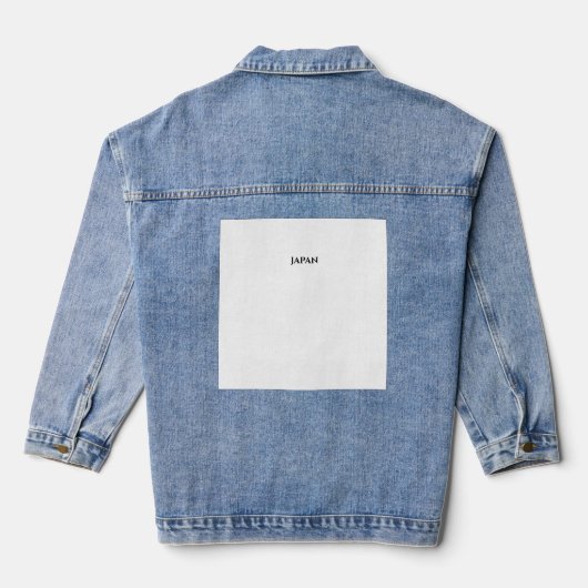 Minimalistische Japanse jeansjas Denim Jacket (Achterkant)
