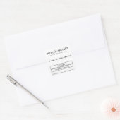Minimalistische kaarsenlabel Sticker | Custom Mode (Envelop)