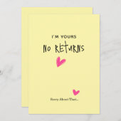 Minimalistische Kaart van de Valentijn - Romantisc (Voorkant / Achterkant)