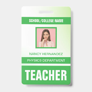 Minimalistische Kaart voor moderne leerkrachten Badge