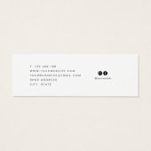 Minimalistische Kaart voor witte sieraden (Achterkant)