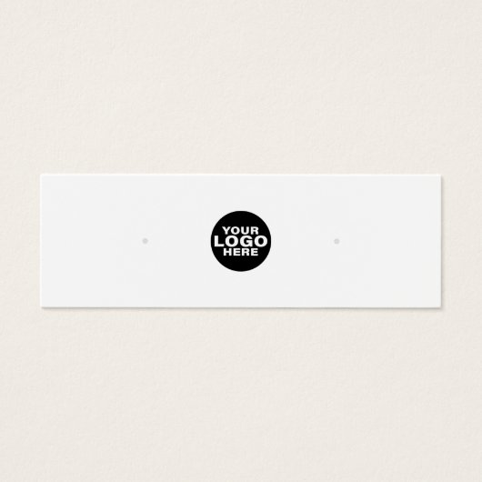 Minimalistische Kaart voor witte sieraden (Voorkant)