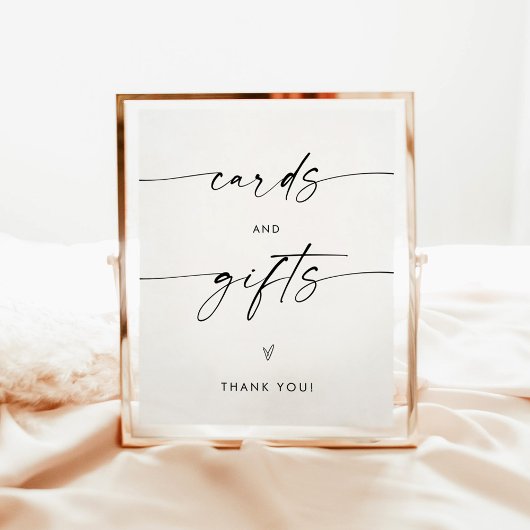 Minimalistische Kaarten en Cadeaus Bord | Moderne  Poster