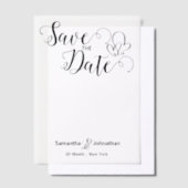 Minimalistische kalligrafie bruiloft uitnodiging O (Offset)