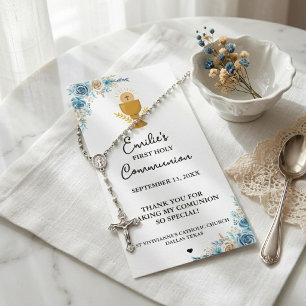 Minimalistische kalligrafie Eerste Heilige Communi