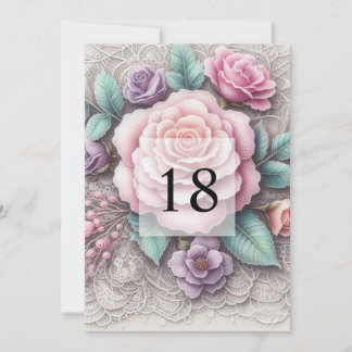 Minimalistische kalligrafie tekst verjaardagsfeest kaart