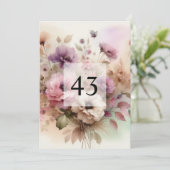 Minimalistische kalligrafie tekst verjaardagsfeest kaart (Staand voorkant)