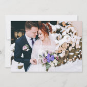 Minimalistische kalligrafie Vrolijk en getrouwde P Feestdagenkaart (Achterkant)