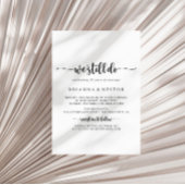 Minimalistische kalligrafie We beloven nog steeds Kaart