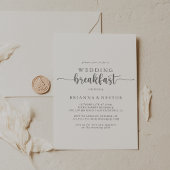 Minimalistische kalligrafie zilveren bruiloft ontb kaart