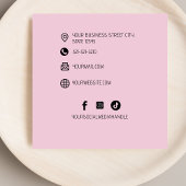 Minimalistische kapper vierkante visitekaartje