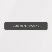 Minimalistische karamel thema naamlabels labels (Design 1)