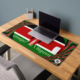 Minimalistische Keniaanse Vlag Umoja ni Nguvu As Bureaumat