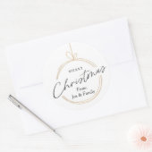 Minimalistische Kerst stickers - moderne Ornamente (Envelop)