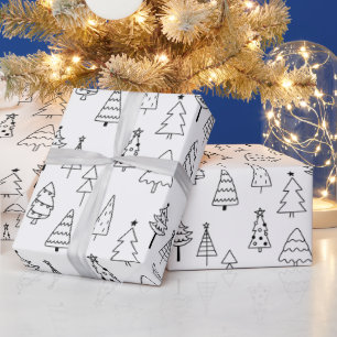 Minimalistische kerstboom cadeaupapier