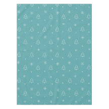 Minimalistische kerstboom en sneeuwvlok patroon