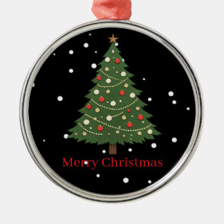 Minimalistische kerstboomornament metalen ornament