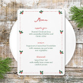 Minimalistische Kerstfeest Hulst Vakantie Feest El Menu