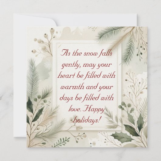 Minimalistische Kerstkaart (Voorkant)