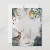 Minimalistische Kerstkaart (Achterkant)