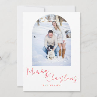 Minimalistische kerstkaart