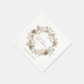 Minimalistische kerstkrans servet (Hoek)