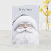 Minimalistische kerstman Kaart (Gele Bloem)