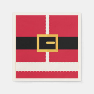 Minimalistische Kerstman Kerstmis Servet